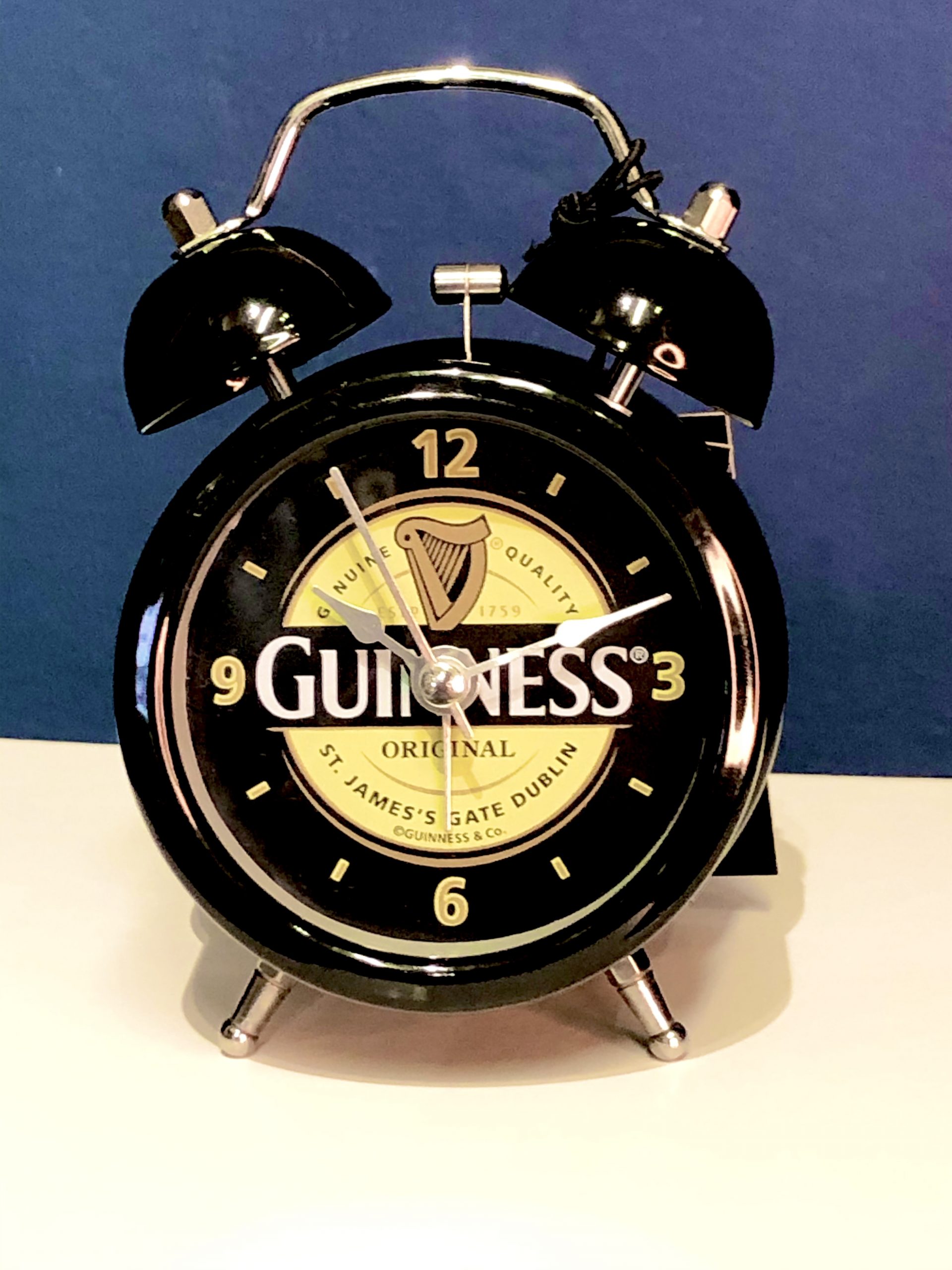 Guinness Twin Bell Alarm Clock Burkes Irish Gifts