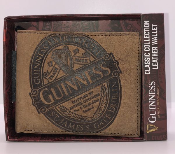 Guinness Leather Wallet - Brown