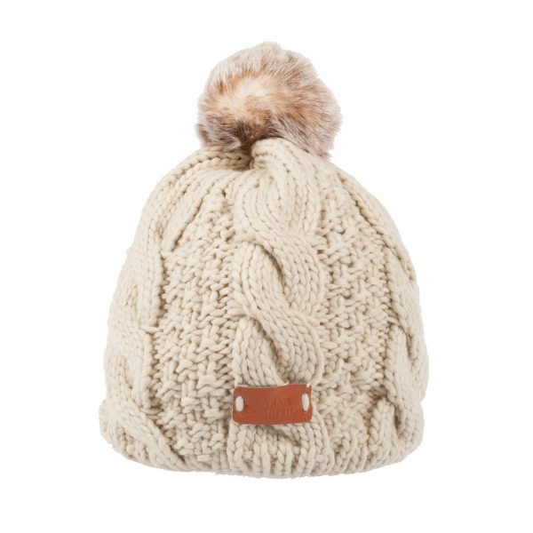 Cable Knit Pom Pom Beanie